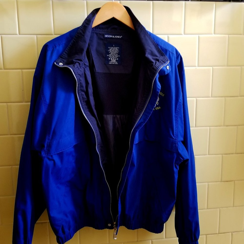 Like NEW Men's Zip-Up Classic-Fit Vented Golf Style Jacket Size L